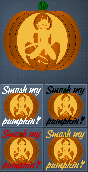 Succubus Pinup 2 Pumpkin (See Desc for all codes)