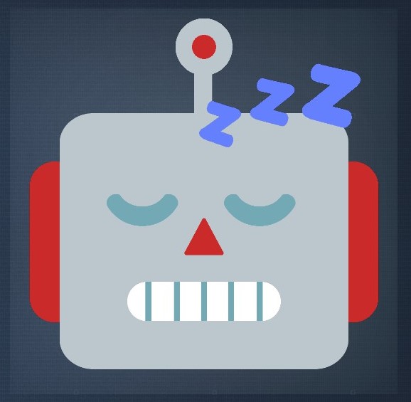 Robot sleep emoji